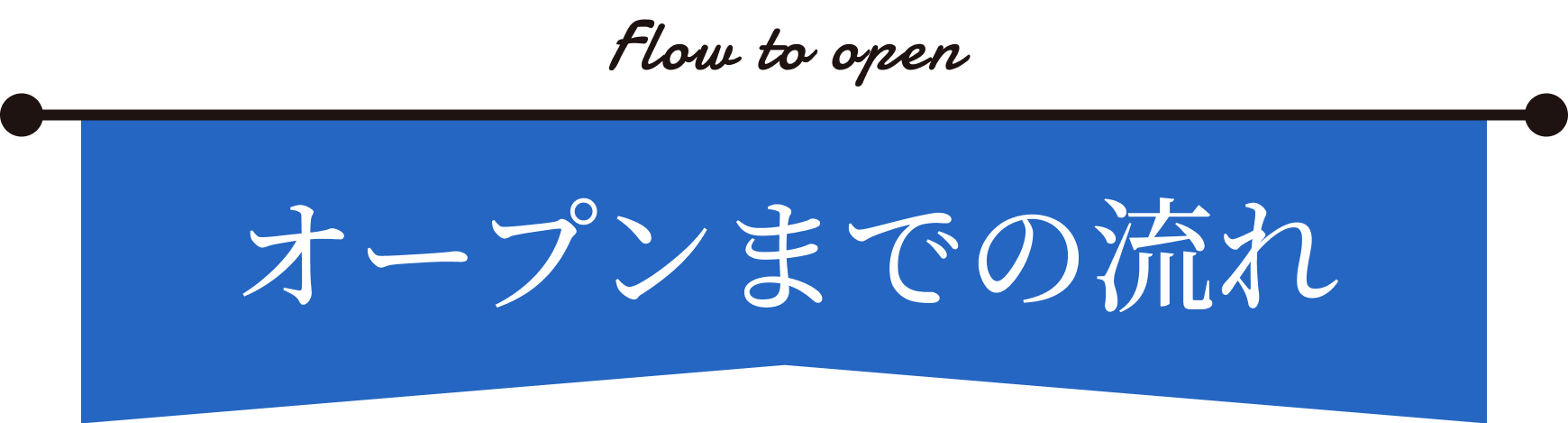 オープンまでの流れ