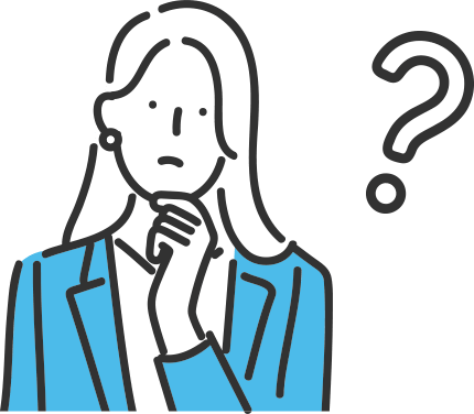 疑問を持った女性のアイコン