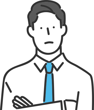 腕を組んだ男性のアイコン